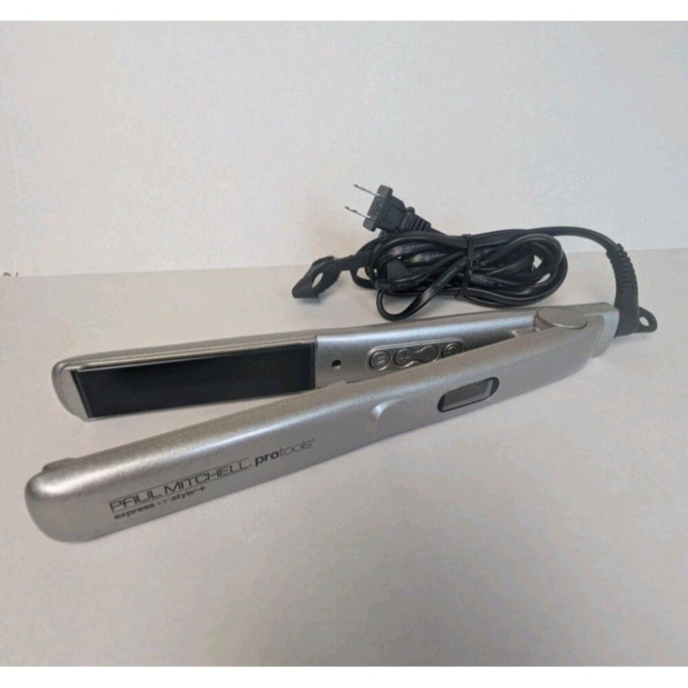 Paul Mitchell Pro Tools Express Ion Style 1” Flat Iron Silver Straightener